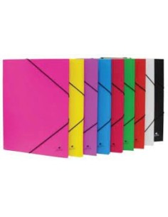 CARPETA Fº GOMAS Y SOLAPAS CARTON FORRADO COLOR AZUL